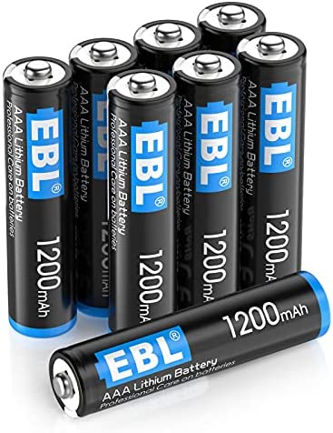 EBL Piles Nouvelle génération : 8 Pack Piles Lithium AAA 1.5v LR03 1200mAh (Non Rechargeable) Fiche Technique et Prix au Maroc