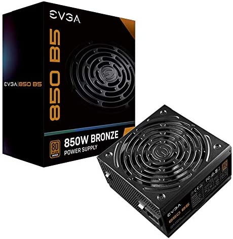 EVGA 850 B5, 80 Plus BRONZE 850W, Entièrement Modulaire, EVGA ECO Mode, 5 Ans de Garantie, Taille compacte de 150 mm, Alimentation PC 220-B5-0850-V2 (EU) Fiche Technique et Prix au Maroc