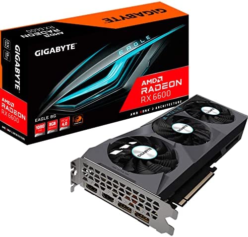 GIGABYTE RX6600 EAGLE-8GD GV-R66EAGLE-8GD Noir Fiche Technique et Prix au Maroc