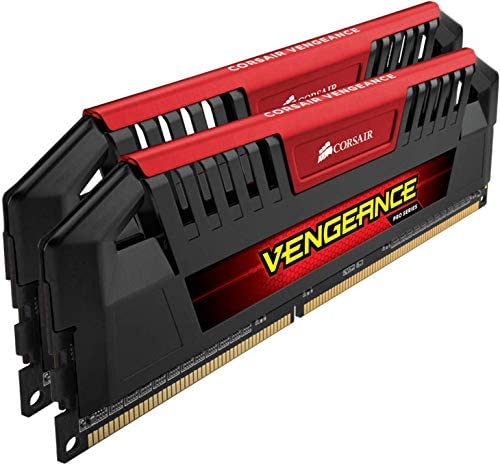 Corsair CMY16GX3M2A1600C9R Vengeance Pro Series 16GB (2x8GB) DDR3 1600Mhz CL9 Mémoire pour ordinateur de bureau performante avec profil XMP. Rouge Fiche Technique et Prix au Maroc