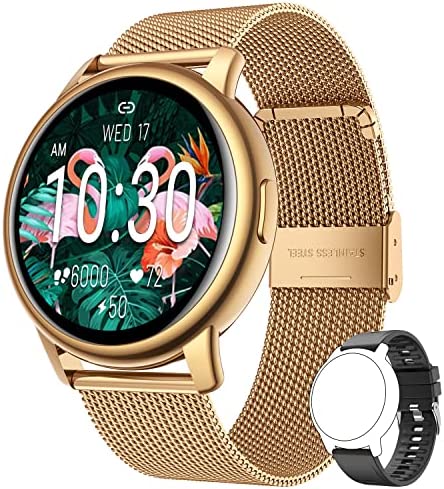 Montre Connectée Femme Homme Smartwatch Sport - 1,3 Pouces Tactile Fitness Tracker avec Fréquence Cardiaque Moniteur de Sommeil Podomètre Distance Calories 24 Modes Sportifs pour iOS Android Fiche Technique et Prix au Maroc