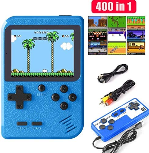 Consoles De Jeux Portable, Console de Jeu Retro, avec 400 jeux classiques Écran couleur de 2,8 pouces Prise en charge Deux joueurs Chargement USB, Grand Cadeau pour Les Enfants Fiche Technique et Prix au Maroc