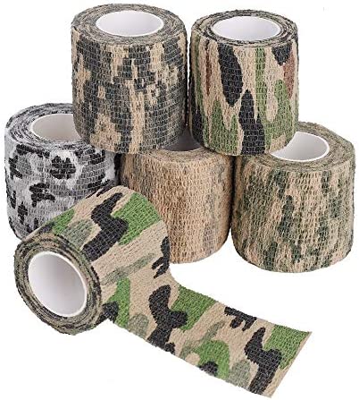 Heveer Bande de Camouflage Auto-adhésif Ruban Bandage Extensible Protecteur pour Camping en Plein air Photographie Chasse 6 Rouleaux Fiche Technique et Prix au Maroc