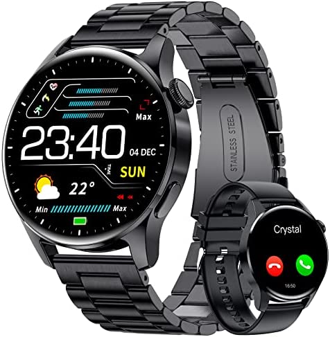 LIGE Montre Connectée Homme 2022 avec Appels Bluetooth et SMS,1,32'' HD Smartwatch avec Fréquence Cardiaque/Sommeil/Podomètre/Etanche IP67,Montre Intelligente Hommes pour iOS Android Fiche Technique et Prix au Maroc
