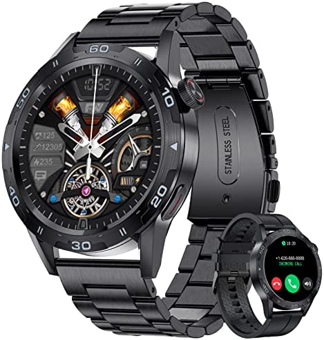 LIGE Montre Connectée Homme avec Bluetooth Appel Traqueur de Fitness avec Fréquence Cardiaque/Tension Artérielle IP67 Étanche Message de Rappel Noir Smartwatch pour Android iOS Fiche Technique et Prix au Maroc