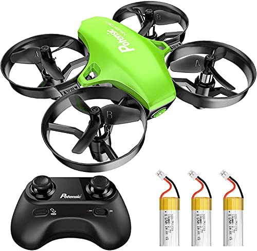Potensic A20 Mini Drone Amélioré Télécommandé 21 Mins Autonomie avec Trois Batteries , Hélicoptère RC avec Vol Stationnaire, Mode Sans Tête, Jouet Cadeau pour Enfant et Débutants - Vert Fiche Technique et Prix au Maroc