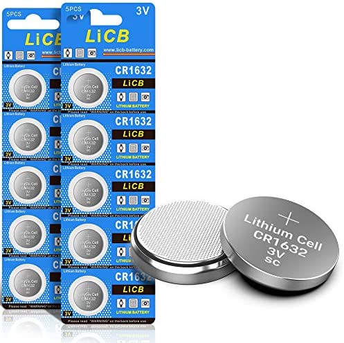 LiCB - Lot de 10 piles boutons au lithium CR1632 3 V - Piles CR1632 Fiche Technique et Prix au Maroc
