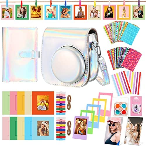 ZEYXINH Instantané Caméra Accessoires Kit Compatible avec Instax Mini 11 Appareil Photo Instantané, Comprenant Housse pour Sac à Caméra, Album Photo, Objectif à Selfie, Filtre, Cadre Mural Fiche Technique et Prix au Maroc