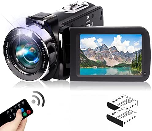 Caméscope 2,7K Caméra vidéo Rechargeable Vlogging Lumière de Remplissage LED Écran Rotatif LCD FHD 42MP 3,0 Pouces Caméscope avec télécommande (BL) Fiche Technique et Prix au Maroc