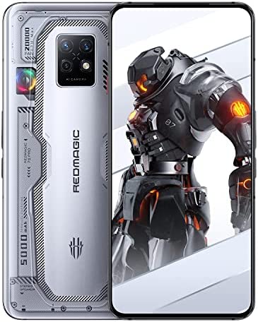 REDMAGIC 7S Pro 120Hz Gaming Smartphone, 5G Android Téléphone Portable, 18GB RAM+512GB ROM, Snapdragon 8+ Gen 1, 6.8" AMOLED Écran, 5000mAh, 64MP Caméra, 65W Chargeur, Dual-Sim, NFC Argent&Transparent Fiche Technique et Prix au Maroc