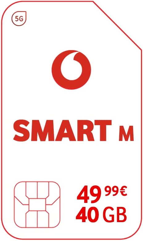 Vodafone Contrat Mobile Smart M, contrat de téléphonie Mobile avec 40 Go de Volume de données, Compatible 5G, téléphone et SMS vers Le réseau Allemand Fiche Technique et Prix au Maroc