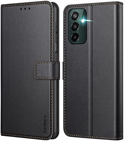 Ganbary Coque pour Samsung Galaxy M13 4G, [Housse en Cuir PU Premium] [Etui à Rabat] [Pochette de Portefeuille], Étui de Protection pour Samsung M13 4G - Noir Fiche Technique et Prix au Maroc