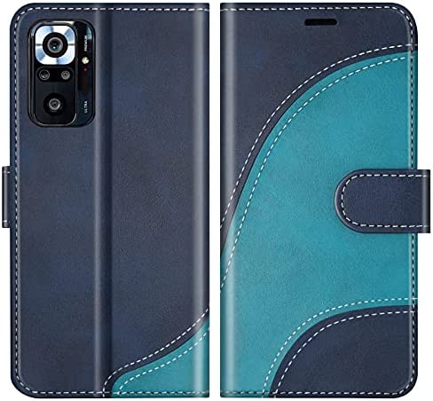 BoxTii Coque pour Xiaomi Redmi Note 10 Pro, Portefeuille Etui en Cuir PU, Magnétique Protection Housse Coque pour Xiaomi Redmi Note 10 Pro, Bleu Fiche Technique et Prix au Maroc
