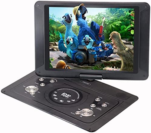 Lecteur DVD Portable 23,8", écran LED HD Lecteur De Disques avec Port USB Fonction Entrée/Sortie AV TV Haut-parleurs Stéréo Intégrés Console De Jeux pour Enfants(Color:Black) Fiche Technique et Prix au Maroc
