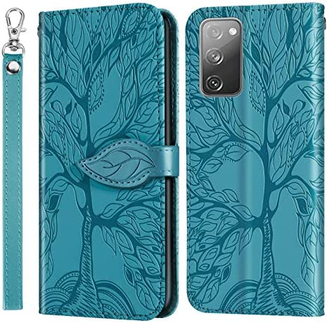Coque pour Samsung Galaxy S20 FE 5G, Premium en Cuir PU Étui Portefeuille à Rabat Housse avec Fermeture Magnétique, Etui de Protection pour Samsung S20 FE 5G, 6.7 Pouces - Turquoise Fiche Technique et Prix au Maroc