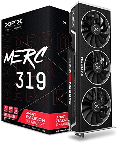XFX Speedster MERC319 AMD Radeon RX 6800 XT Core Carte Graphique de Gaming avec GDDR6 HDMI 3xDP RX-68XTALFD9 16 Go Fiche Technique et Prix au Maroc
