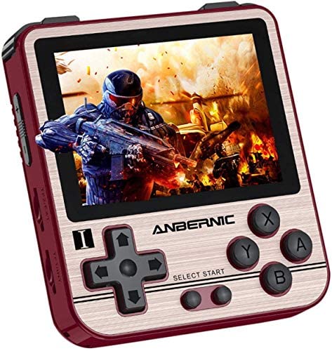 Anbernic RG280V Consoles de Jeux Portables , Console de Jeux Retro Open Source System , 2.8 Pouces IPS écran Free with 64G TF Card Built-in 5000 Jeux (Golden) Fiche Technique et Prix au Maroc