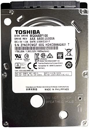Toshiba MQ04ABF100, 2.5", 1000 Go, 5400 TR/Min Fiche Technique et Prix au Maroc