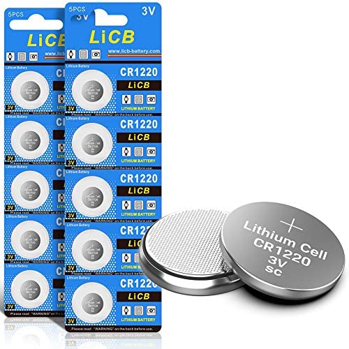 LiCB - CR1220 - Lot de 10 piles bouton au lithium - 3 V Fiche Technique et Prix au Maroc