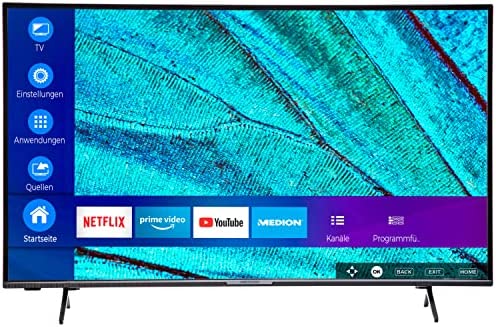MEDION X14315 Téléviseur UHD 108 cm (43 Pouces) (Smart TV, 4K Ultra HD, HDR 10, Netflix, Prime Video, Micro Dimming, WiFi, PVR, Bluetooth, Son DTS HD, HbbTV) Fiche Technique et Prix au Maroc