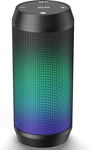 ELEHOT-Store Enceinte Bluetooth Portable avec lumière de 5 Modes Rechargeable USB Haut-Parleur sans Fil Support Carte TF/clé USB Externe Fiche Technique et Prix au Maroc