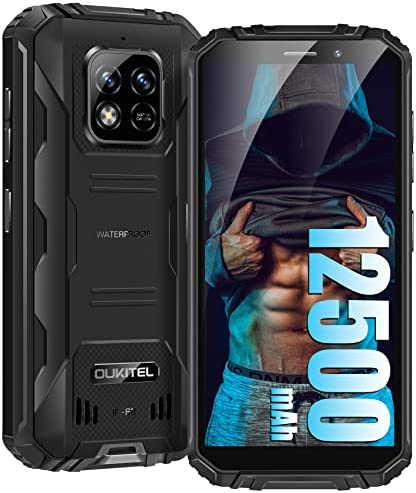OUKITEL WP18 Telephone Portable Incassable [12500mAh], 5.93" HD+, 4Go + 32Go/1To, Android 11 Smartphone, Caméra 13MP, Antichoc Étanche IP68/69K, 4G Dual SIM/Face ID/OTG/GPS Fiche Technique et Prix au Maroc