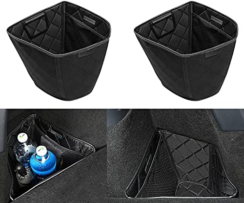 topfit Tesla Model Y organisateur de coffre poches de rangement latérales pour coffre arrière intérieur de pochette en cuir PU de coffre arrière, 2 pièces/ensemble pour Tesla Model Y 2021 2022 2023 Fiche Technique et Prix au Maroc