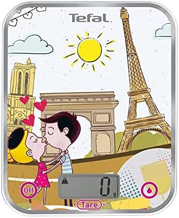 Tefal OPTISS Decor Paris Balance de cuisine, Graduation de 5 kg/1 g, Fonctions Liquide-tare BC5125V1 Fiche Technique et Prix au Maroc
