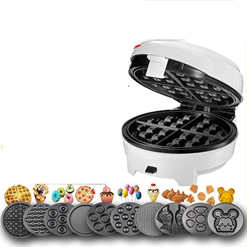 Appareil À Croque-Monsieur，Gaufrier Multifonctionnel ， Machine À Gaufres Électrique Multifonctionnelle 220 V Machine À Gaufres De Poisson Donut Gâteau Domestique （Choisissez 3 Assiettes） Fiche Technique et Prix au Maroc