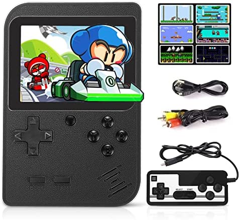 Fivejoy Console de Jeu Portable-Console de Jeu Rétro Classic FC Games-Support d'écran Couleur pour Console de Jeu Portable 3 Pouces pour Connecter la Télévision Rechargeable-Garçons Filles Cadeau Fiche Technique et Prix au Maroc