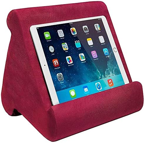 FANIER Support Universel pour Tablette iPad, Pad Pillow Support pour Coussins Souples Multi-Angles pour lecteurs de Livres électroniques, Smartphones, Lecteurs Électroniques, Magazines (Vin Rouge) Fiche Technique et Prix au Maroc