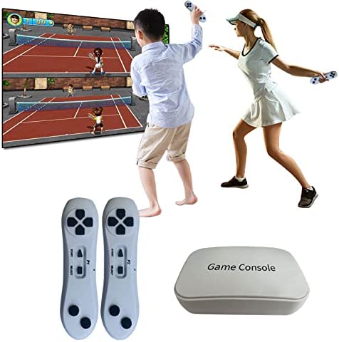 YRPRSODF Console de jeu TV intégrée 883 jeux, machine de jeu vidéo rétro portable avec manette de jeu sans fil 2.4 G, contrôle somatosensoriel, jeux interactifs et casse-tête à la maison, gris Fiche Technique et Prix au Maroc