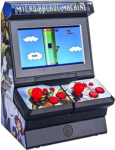 Mini Machine De Jeu D'arcade Double, Console De Jeu Portable Avec 300 Jeux Rétro Classiques, Écran Couleur TFT 4,3", Prise En Charge De La Connexion À La Télévision, Cadeau De Noël Pour Enfants. Fiche Technique et Prix au Maroc