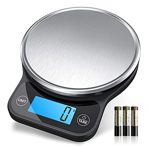NBPOWER Balance de Cuisine Numérique, 6kg Balance Numérique en acier inoxydable - Précision merveilleuse jusqu'à 1 g Fiche Technique et Prix au Maroc