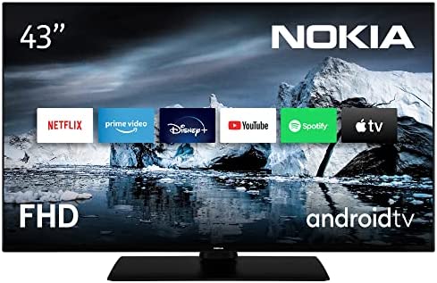 Nokia Smart TV - 43 Pouces Television (108 cm) Android TV (Full HD, DVB-C/S2/T2, Netflix, Prime Video, Disney+) Fiche Technique et Prix au Maroc
