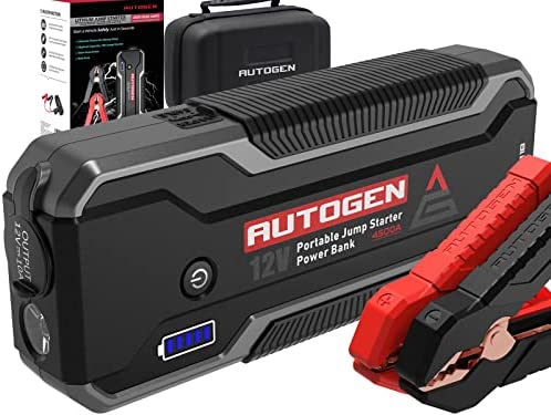 AUTOGEN 4500A Booster Batterie Voiture (10.0 L + Essence & Diesel),Démarreur de Voiture Portable au Lithium de 12 Volts.Booster Pack pour Voitures,SUV,camions.Énorme Banque d’énergie Charge Rapide 3.0 Fiche Technique et Prix au Maroc