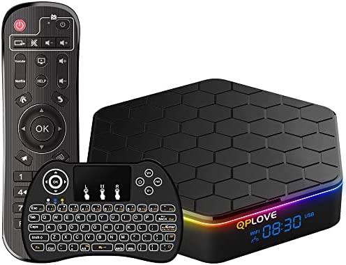 Android TV Box 4GB RAM 64GB ROM Android 12.0 TV Box Android H618 Quad-Core Cortex-A53 CPU Support 3D 6K 2.4G/5.0G WiFi6 BT 5.0 Smart TV Box+Clavier Fiche Technique et Prix au Maroc