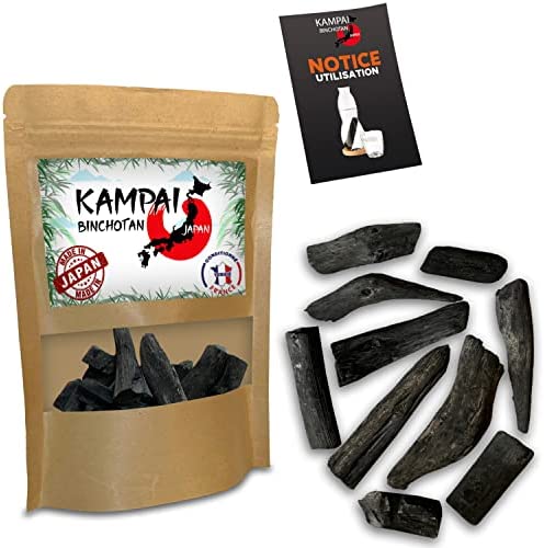 kampai Véritable Binchotan Japonais Bio | 100gr Brisures - FORMAT VRAC - ECONOMIQUE | Eau au Charbon Actif Bois Vegetal - Purifier Eau du Robinet Filtres Purificateur Morceaux Bichotan Fiche Technique et Prix au Maroc