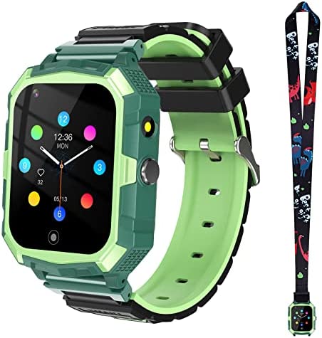 OKYUK Montre Intelligente pour Enfants 4G GPS Smartwatch pour Enfants de sécurité étanche , réveil avec Appareil Photo numérique avec Message Vocal d'appel SOS, étudiant de 3-12 Ans Fiche Technique et Prix au Maroc