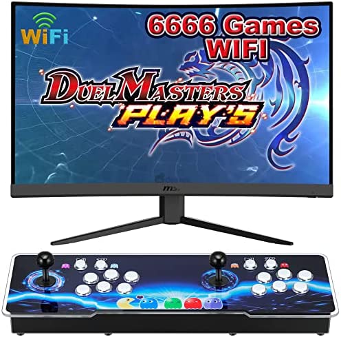 NArra Boîte de Pandore 3D avec WiFi Console de Jeux d'arcade, Machine de Jeux vidéo HD 6666 en 1, Jeux Plug-and-Play, Double Joystick 2-4 Joueurs, 1280X720 Full HD pour Ordinateur Projecteur TV Fiche Technique et Prix au Maroc