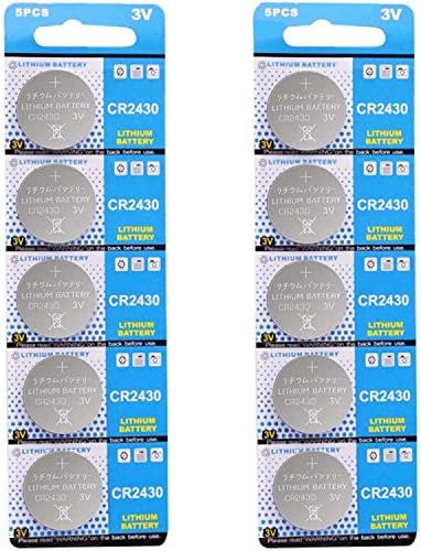 Batterie CR2430 Lithium 3V, Bouton de Pile Bouton électronique (10 pièces) Fiche Technique et Prix au Maroc