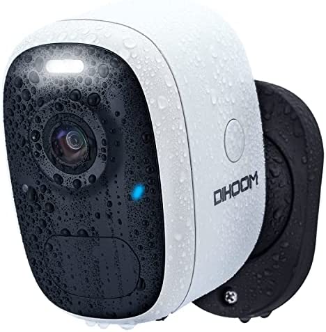 DIHOOM Camera Surveillance WiFi Exterieure sans Fil,Batterie Rechargeable,Stockage cloudgratuit à vie,4MP 2K PIR Détection Mouvement,IP Camera Audio Bidirectionnel,Vision Nocturne Colorée IP65 Étanche Fiche Technique et Prix au Maroc