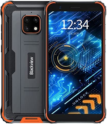 Blackview® BV4900S Telephone Portable Incassable 4G (32Go ROM/SD 128Go, 5580mAh, Écran 5.7"HD+, Double SIM, Triple Caméra 8MP) Smartphone Incassable Android 11, IP69K/Face ID/OTG/GPS/2Ans de Garantie Fiche Technique et Prix au Maroc