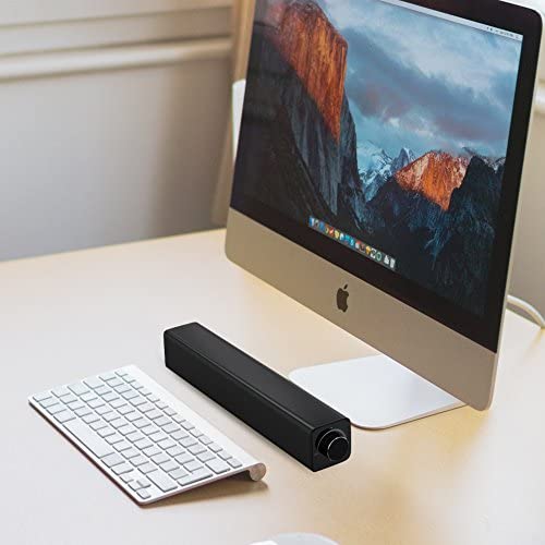 Barre de Son, 20W Barre de Son Filaire/sans Fil Portable avec Prise Audio 3,5 mm Enceintes Bluetooth Home Cinéma Système Audio Surround Stéréo pour TV, PC, Smartphone, Tablette, etc. Fiche Technique et Prix au Maroc