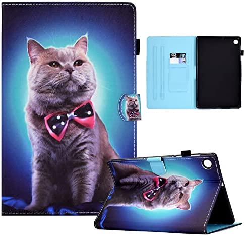 Jajaful Coque pour Lenovo Tab M10 Plus 3e génération (2022) PU Cuir Clapet Cover Case avec Fonction Support Fente Carte Antichoc Housse Etui pour Lenovo Tab M10 Plus 3rd Gen 10.6",Cravate Chat Fiche Technique et Prix au Maroc