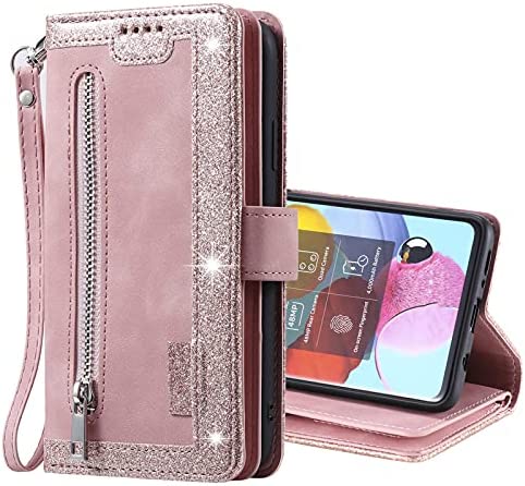 SCRENDY Étui Coque pour Xiaomi Redmi Note 10 Pro/Pro Max, Portefeuille Housse de Protection en Cuir PU pour Femme, avec Languette Magnétique, Fentes pour Cartes, Dragonne, Rose Fiche Technique et Prix au Maroc