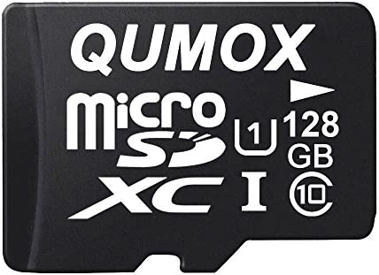 QUMOX 128GB Micro SD Memory Card Class 10 UHS-I 128 GB 128Go Go Carte mémoire HighSpeed Write Speed 30Mo/S Read Speed Upto 80Mo/S Fiche Technique et Prix au Maroc