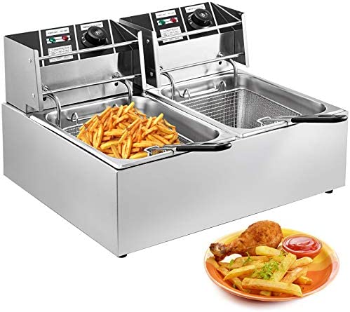 Olibelle 5000W 12L Friteuse Electrique En Inox Fryer Friteuse Cuve Avec Réservoir Amovible Fiche Technique et Prix au Maroc