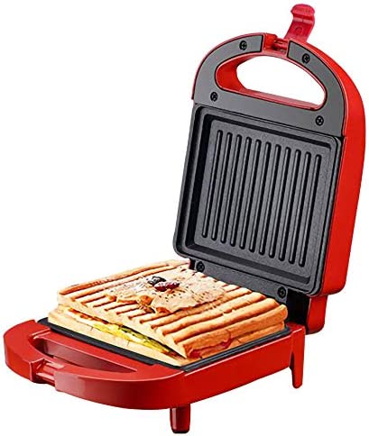 Smzj Appareil à Sandwich Presse à Paninis Sandwich Maker Light Food Machine, Pancake,Grill Viande,Antiadhésive,Anti-Scald Shell/Rouge / 600w Fiche Technique et Prix au Maroc