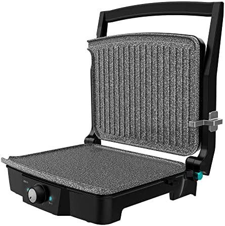 Cecotec Gril Électrique Rock'nGrill 2000 Stone Ceramic Mix&Grill. 2000 W, Gril électrique, plancha et appareil à sandwiches, Revêtement en céramique, Plateau ramasse-graisses Fiche Technique et Prix au Maroc